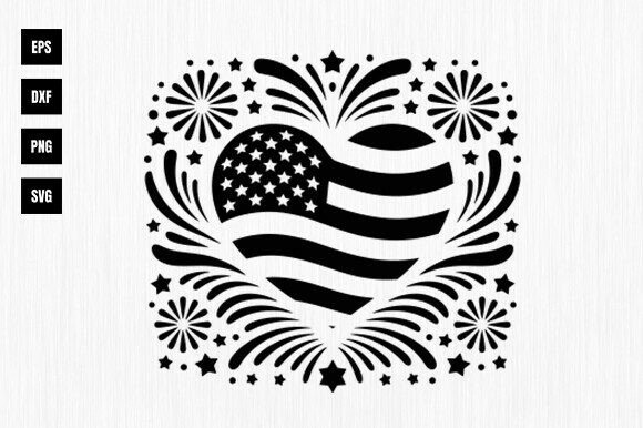 American Flag Heart Svg: Graphics and Crafts for Digital Publishing