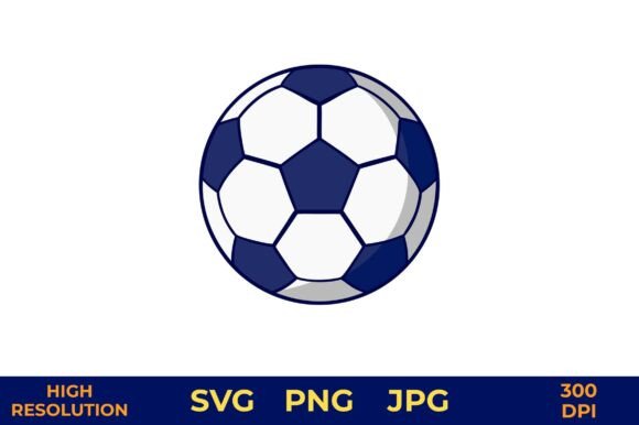 Black White Soccer Ball Vector Design