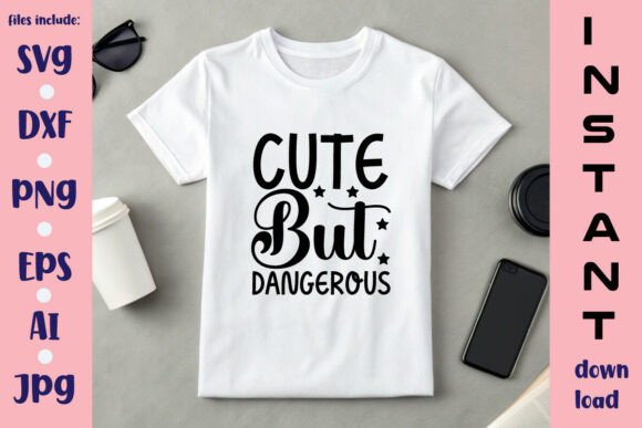 Cute but Dangerous SVG Design for Graphics and Crafts