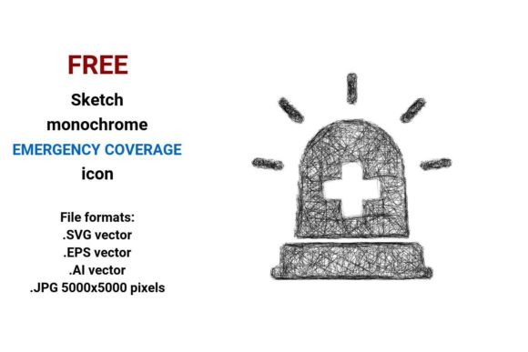 FREE Sketch Emergency Coverage Icon