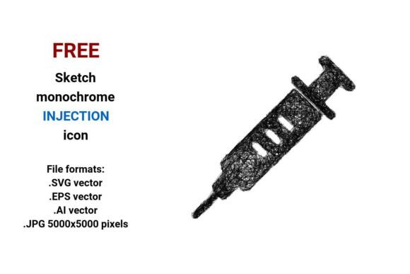 FREE Sketch Injection Icon Graphics