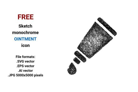 FREE Sketch Ointment Icon for Graphic Designers