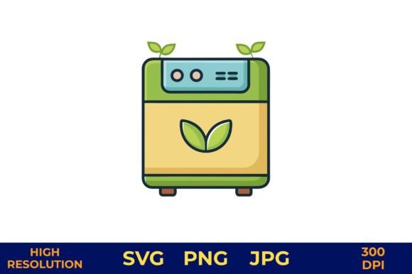 Green Energy Appliance Icon Design: Graphics and Freebies for Eco-Friendly Content