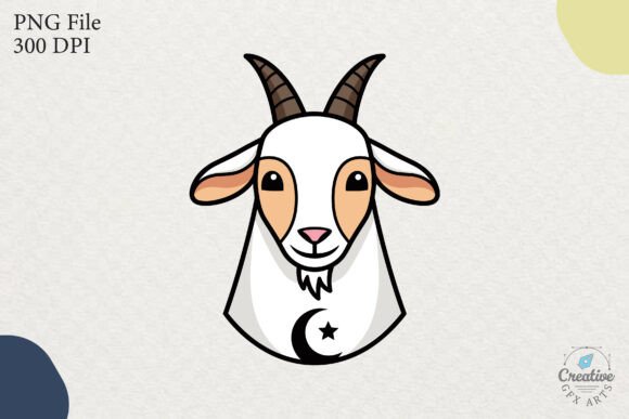 Islamic Goat Head Crescent Star Clipart Graphics Freebies