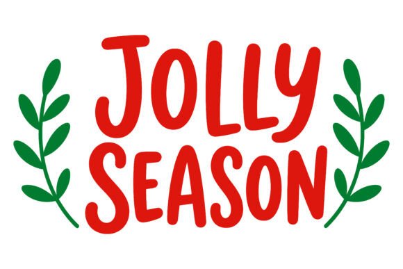 Seasonal Joy Christmas Holly SVG Graphics