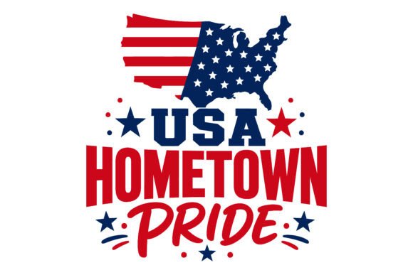 USA Hometown Pride Patriotic Design Graphics